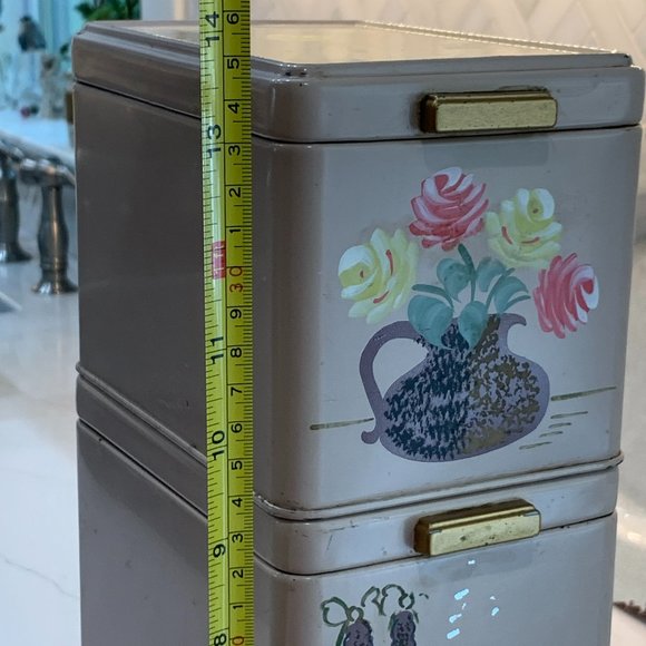 1950s Ransburg Canisters - Magnificent set of 2 - Picture 5 of 16